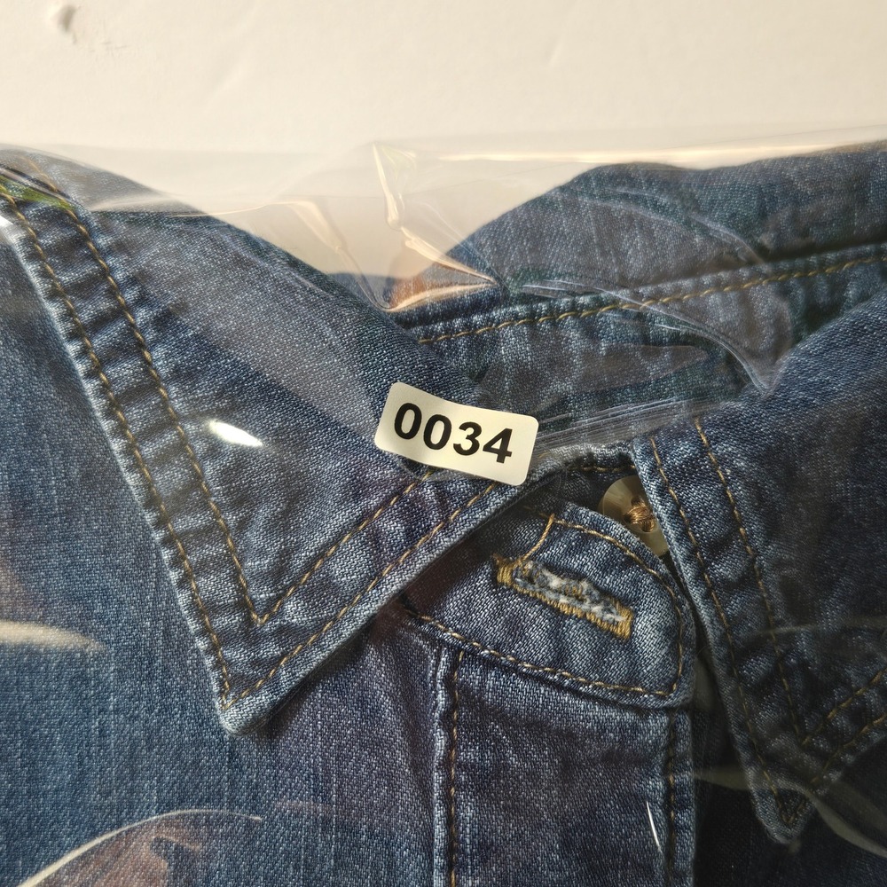 Sofia Jeans by Sofia Vergara Womens Denim Shirt Blue Cotton Button Up Small 4-6 - Picture 11 of 11